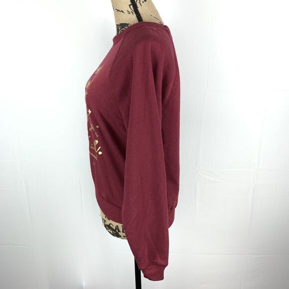 Harry Potter NWOT "I don't go looking for trouble" Maroon Sweater Size XS - Picture 5 of 10